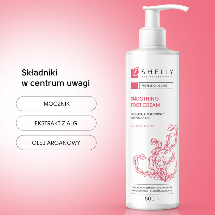 Softening foot cream with urea, algae extract and argan oil - 500 ml