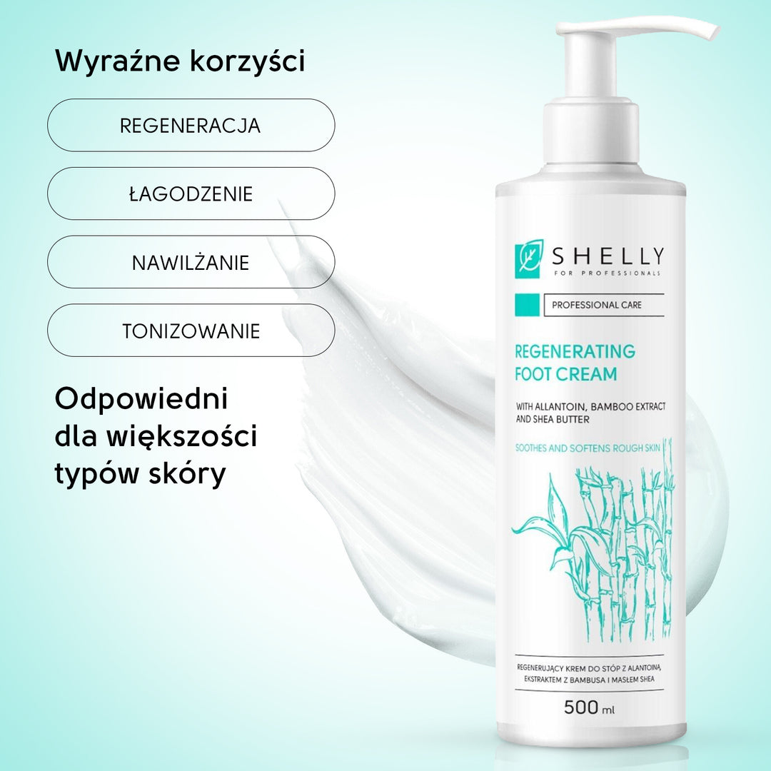 Regenerating foot cream with allantoin, bamboo extract and shea butter - 500 ml
