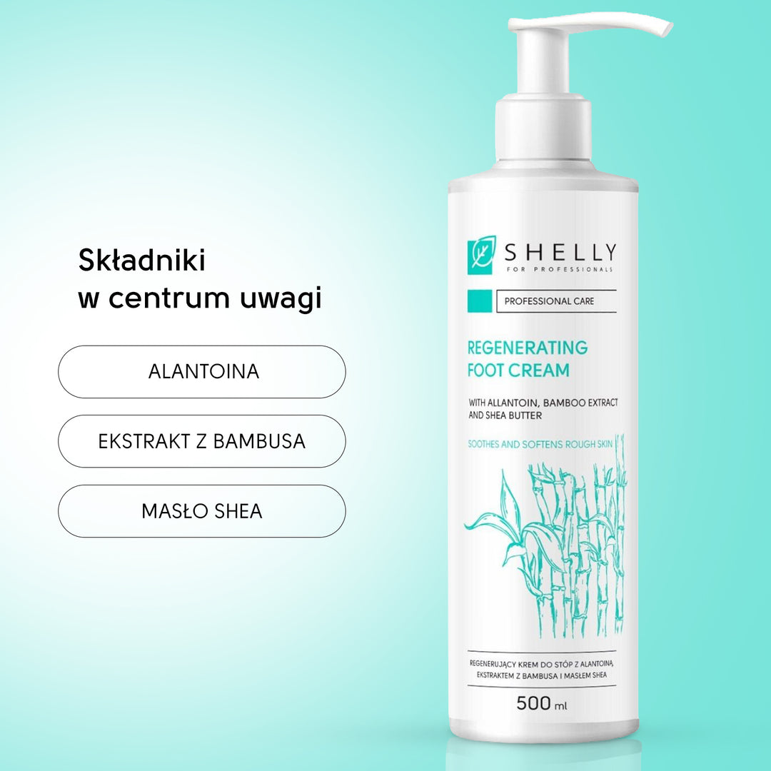 Regenerating foot cream with allantoin, bamboo extract and shea butter - 500 ml
