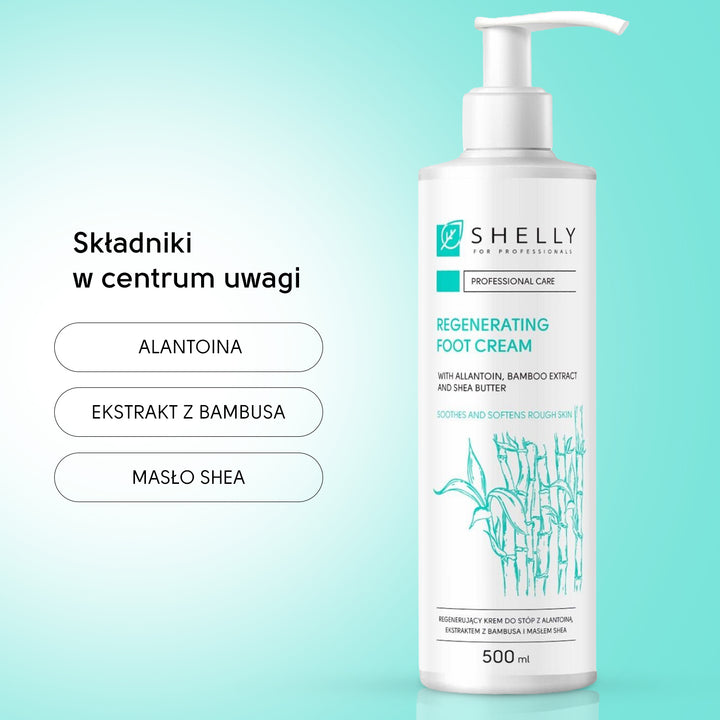 Regenerating foot cream with allantoin, bamboo extract and shea butter - 500 ml