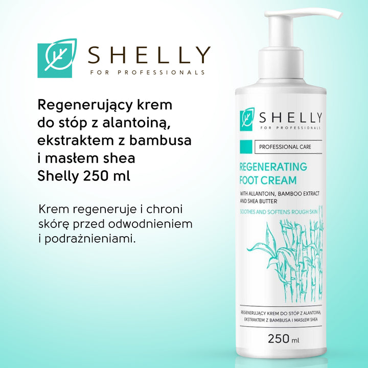 Regenerating foot cream with allantoin, bamboo extract and shea butter - 250 ml