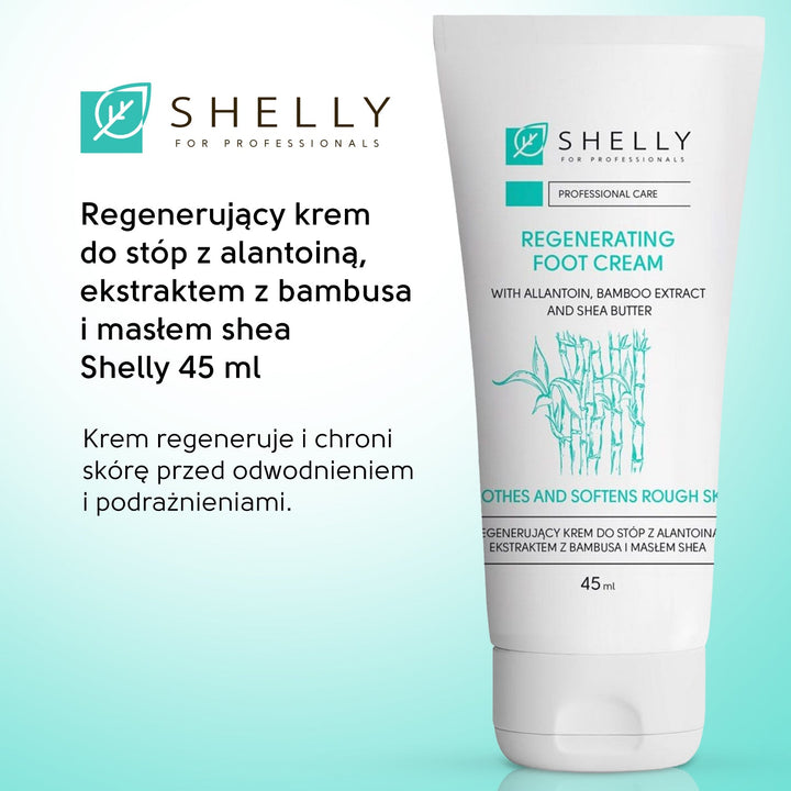 Regenerating foot cream with allantoin, bamboo extract and shea butter Shelly 45 ml