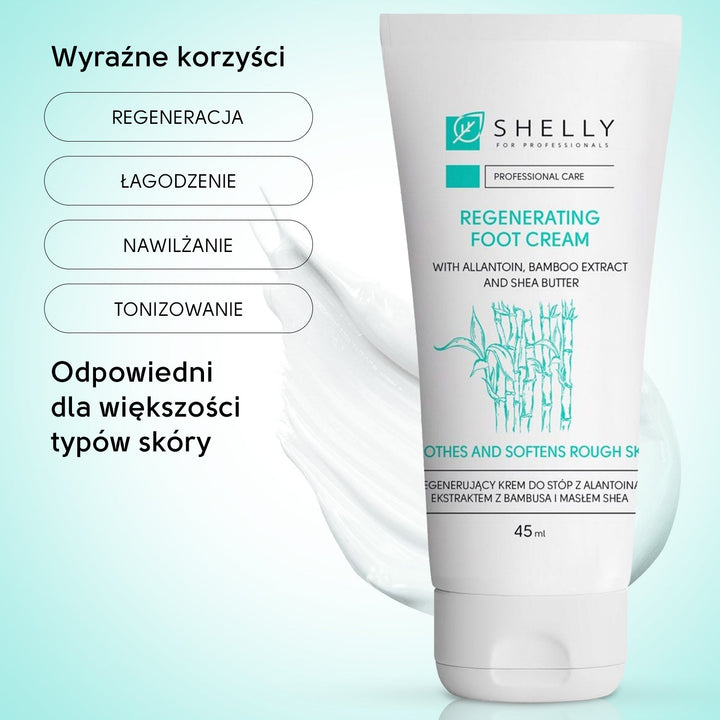 Regenerating foot cream with allantoin, bamboo extract and shea butter Shelly 45 ml