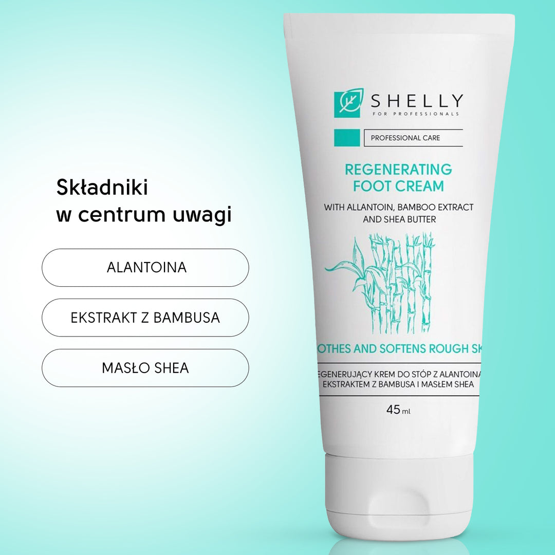 Regenerating foot cream with allantoin, bamboo extract and shea butter - 45 ml