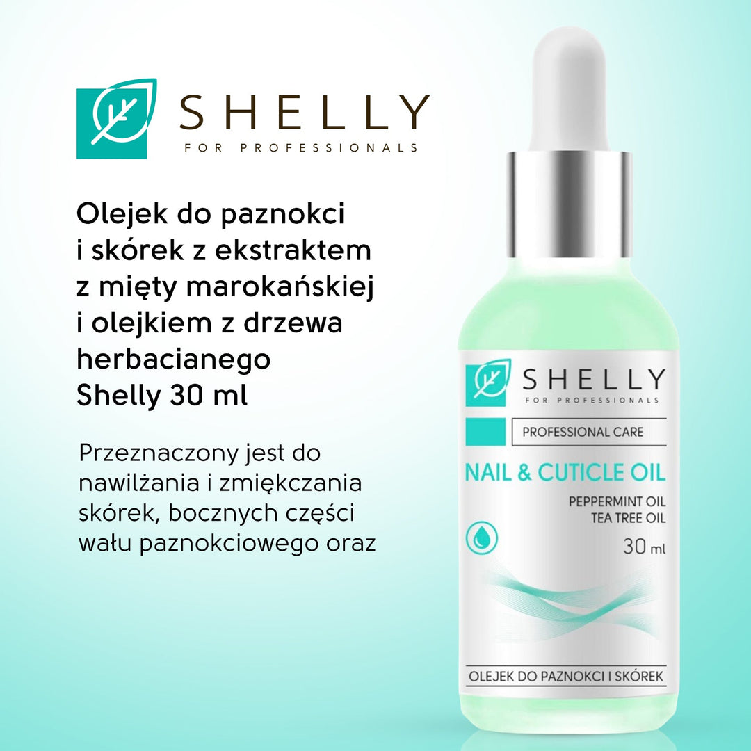Nail and cuticle oil with moroccan mint extract and tea tree oil Shelly 30 ml