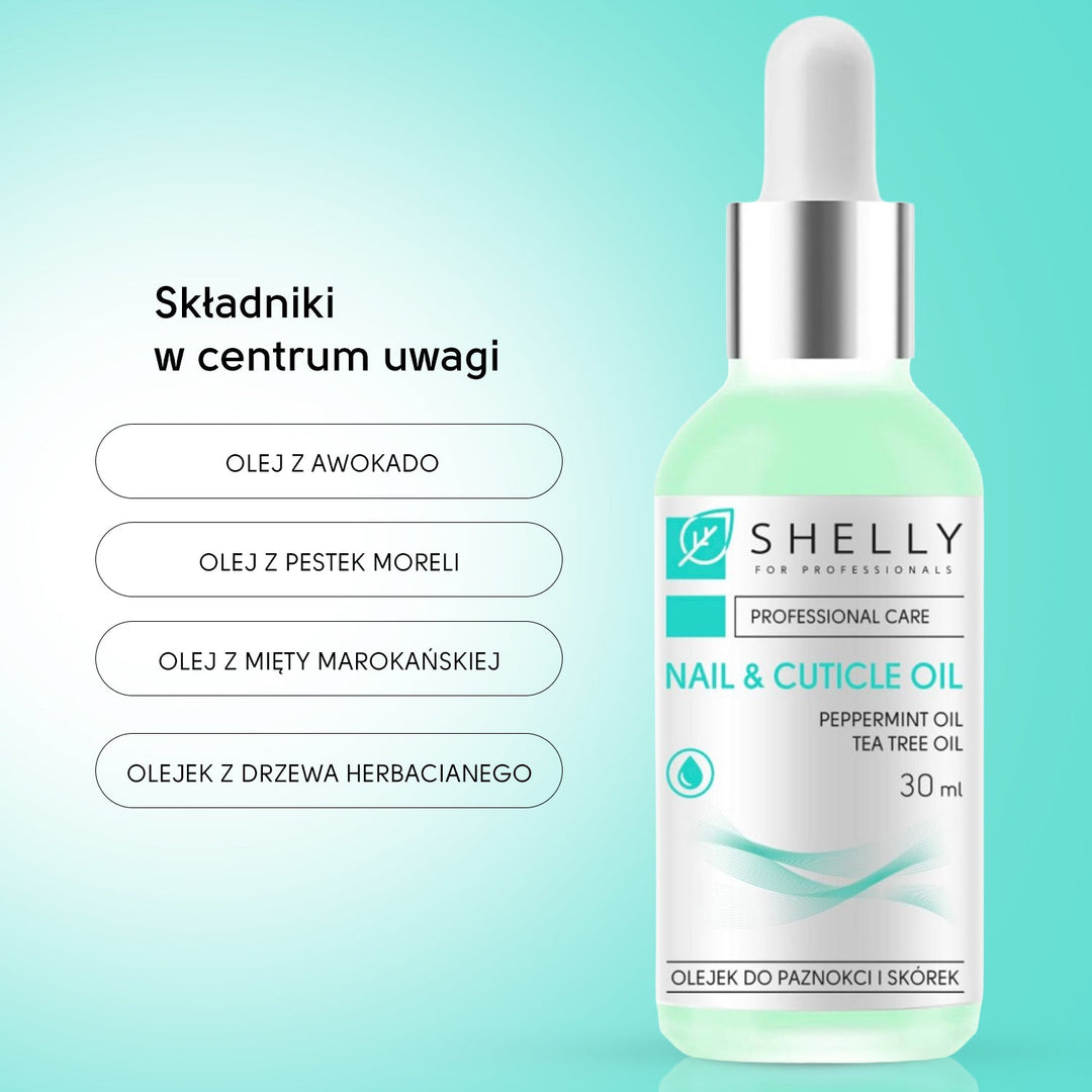 Nail and cuticle oil with moroccan mint extract and tea tree oil Shelly 30 ml