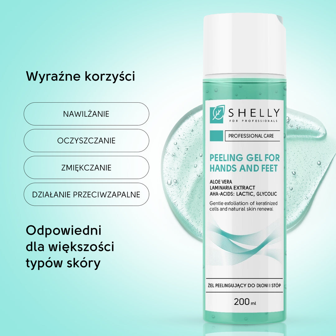 Peeling hand and foot gel with aloe vera - 200 ml
