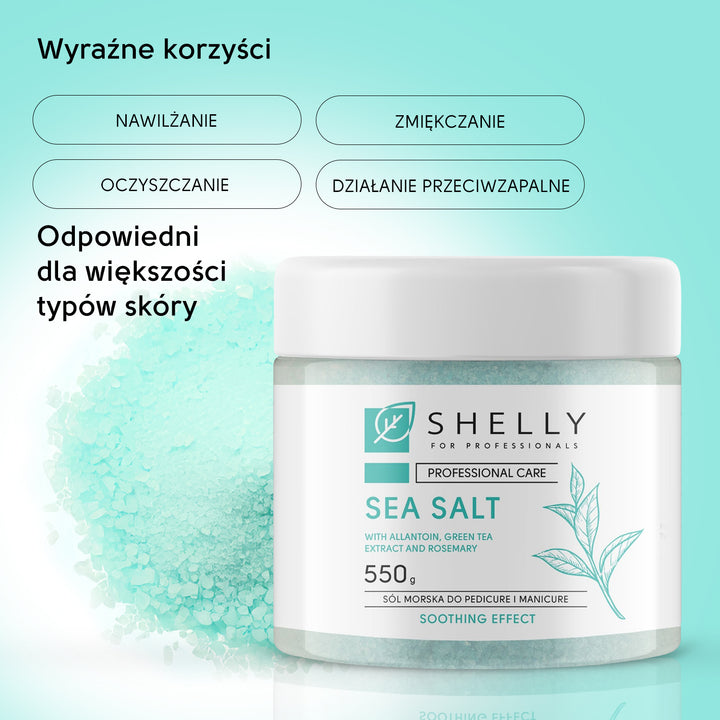 Bath salt with allantoin, green tea extract and rosemary - 550 g