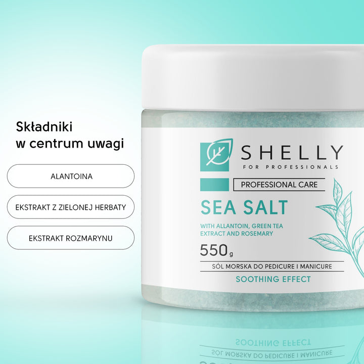 Bath salt with allantoin, green tea extract and rosemary - 550 g