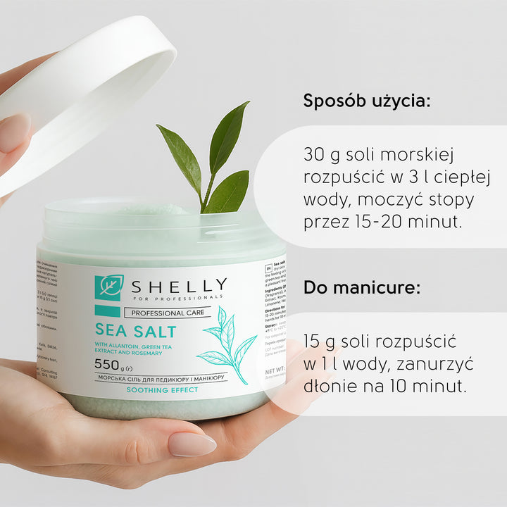 Bath salt with allantoin, green tea extract and rosemary - 550 g