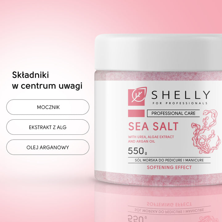 Bath salt with urea, algae extract and argan oil - 550 g