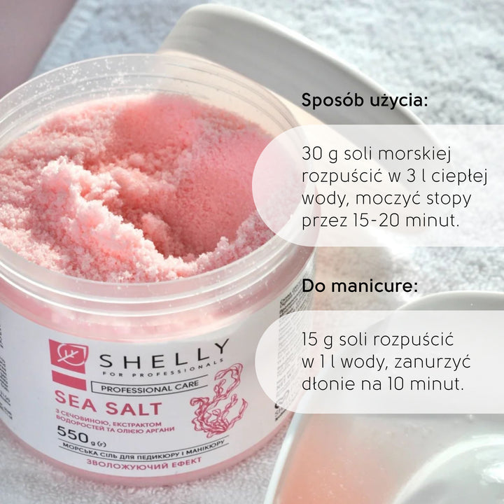 Bath salt with urea, algae extract and argan oil - 550 g