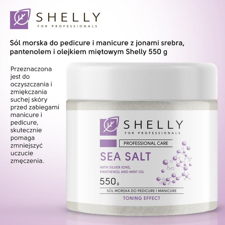 Bath salt with silver ions, panthenol and mint oil - 550 g