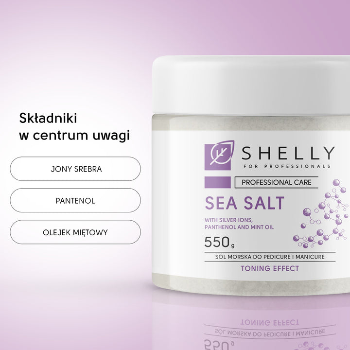 Bath salt with silver ions, panthenol and mint oil - 550 g