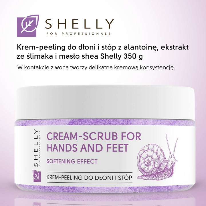 Cream-scrub for hands and feet with allantoin, snail extract and shea oil - 350 g
