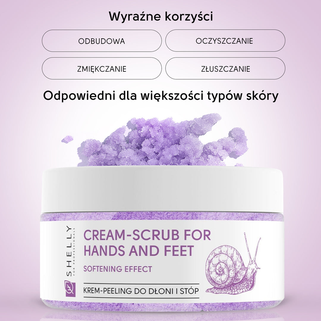 Cream-scrub for hands and feet with allantoin, snail extract and shea oil - 350 g