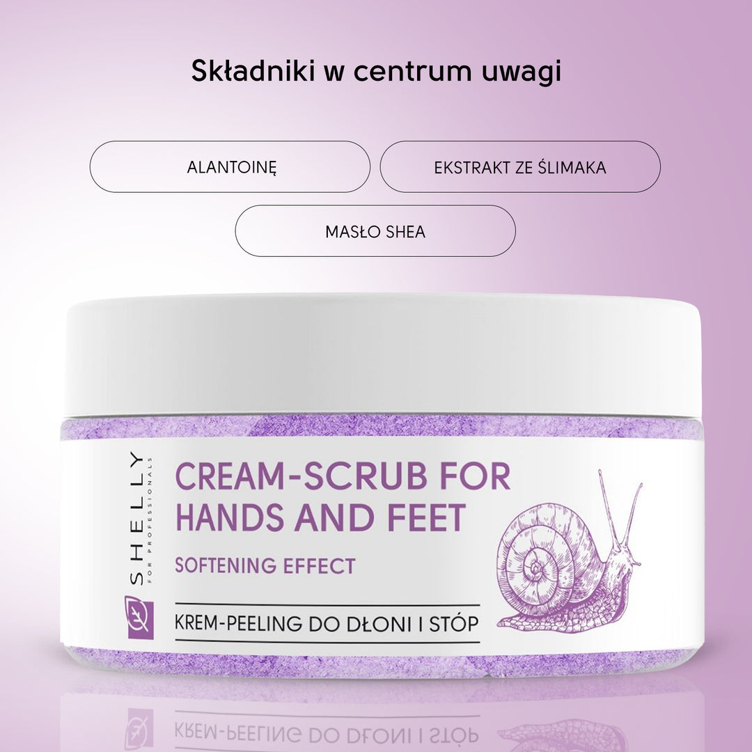 Cream-scrub for hands and feet with allantoin, snail extract and shea oil - 350 g