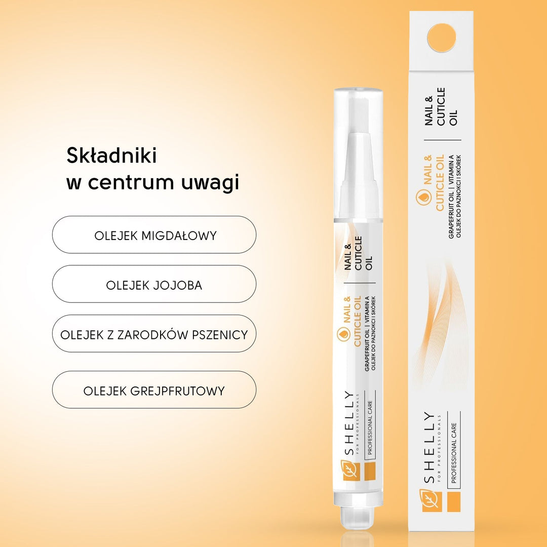 Nail and cuticle oil with grapefruit extract and vitamin A Shelly 3 ml