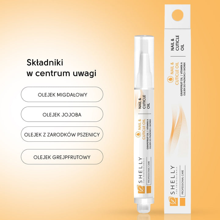Nail and cuticle oil with grapefruit extract and vitamin A Shelly 3 ml