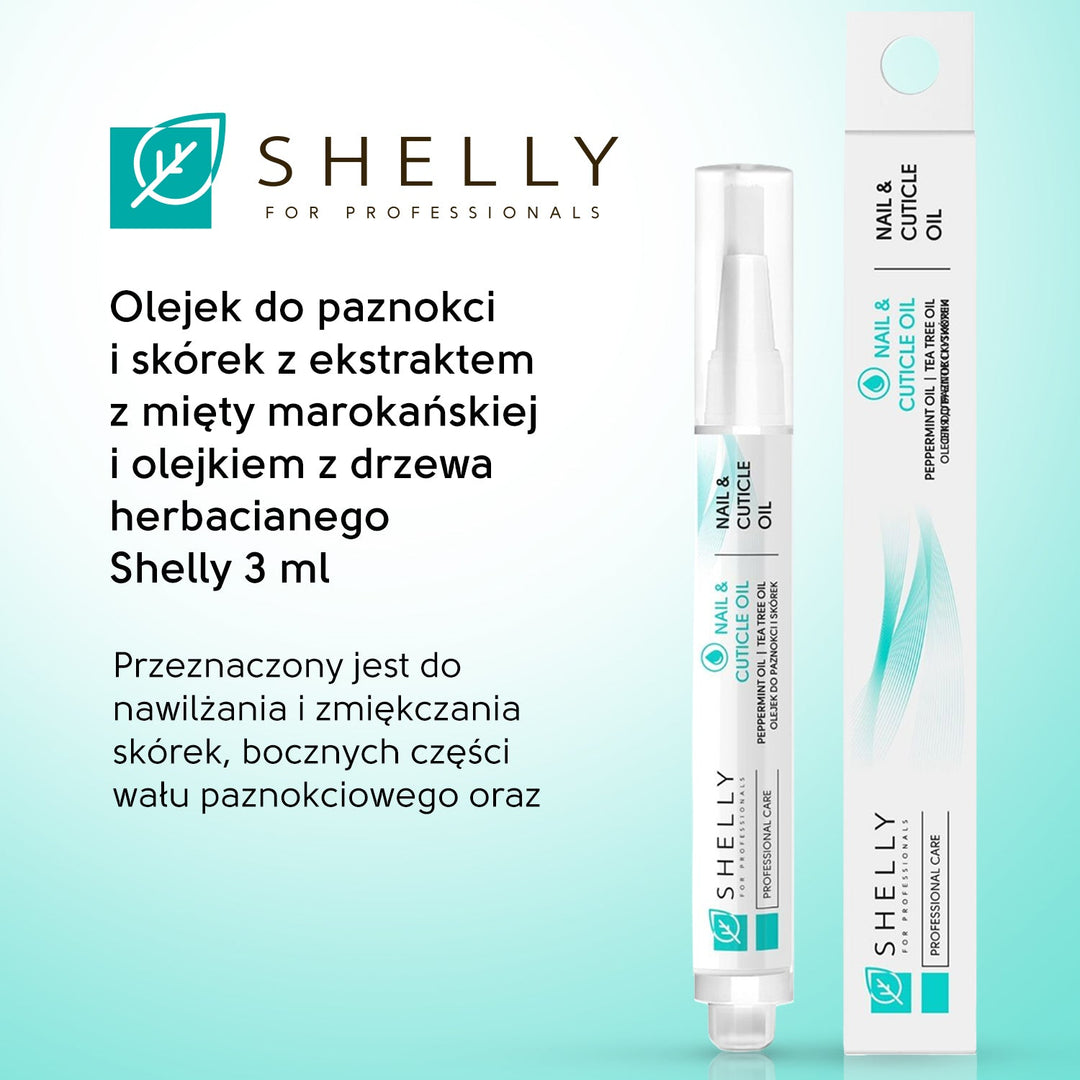 Nail and cuticle oil with moroccan mint extract and tea tree oil Shelly 3ml