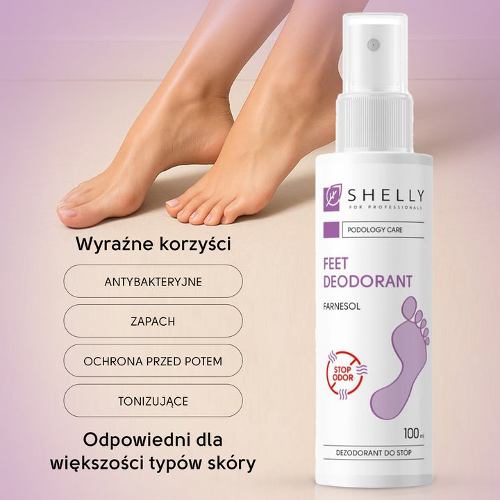 Long-acting deodorant for feet with farnesol - 100 ml