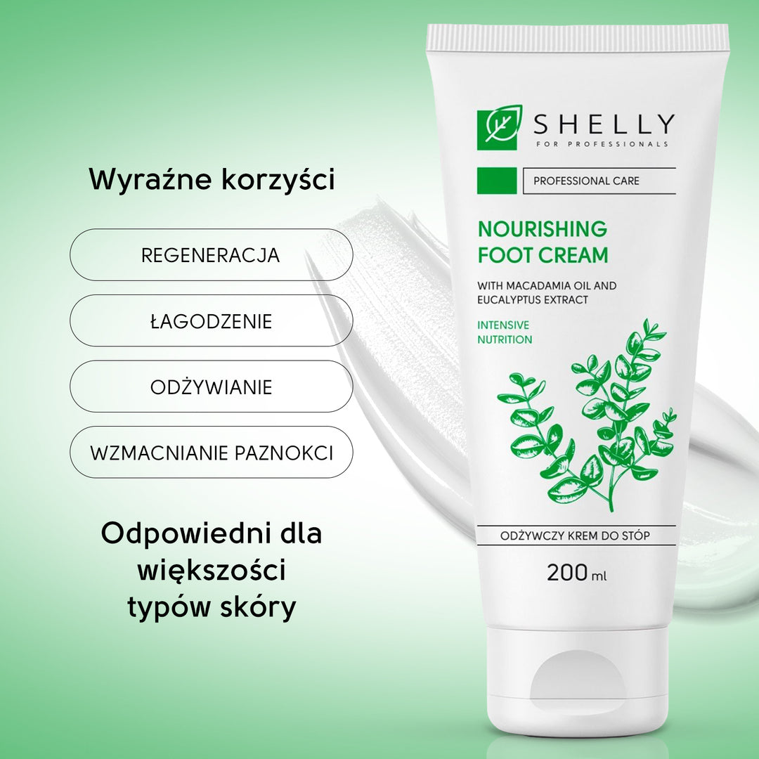 Nourishing foot cream with macadamia oil and eucalyptus extract - 200 ml