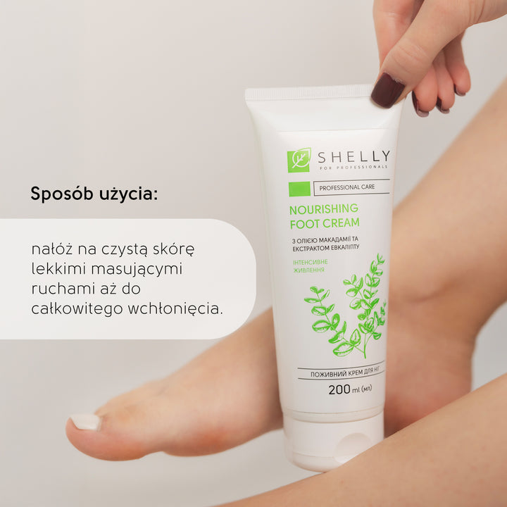 Nourishing foot cream with macadamia oil and eucalyptus extract - 200 ml