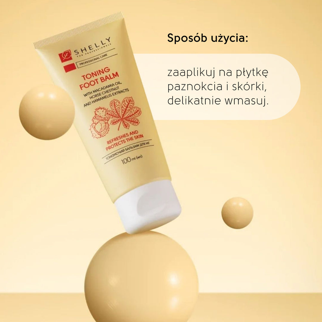 Toning foot balm with macadamia oil, extracts of horse chestnut and witch hazel - 100 ml