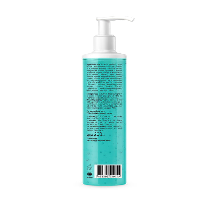 Cooling gel for feet with menthol and mint oil Shelly 200 ml
