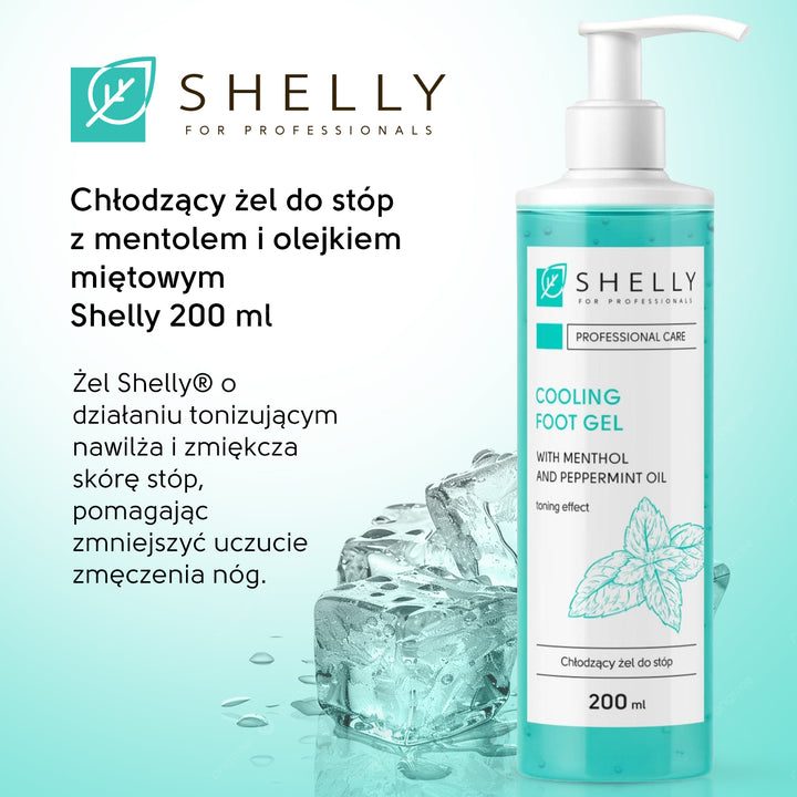 Cooling gel for feet with menthol and mint oil Shelly 200 ml