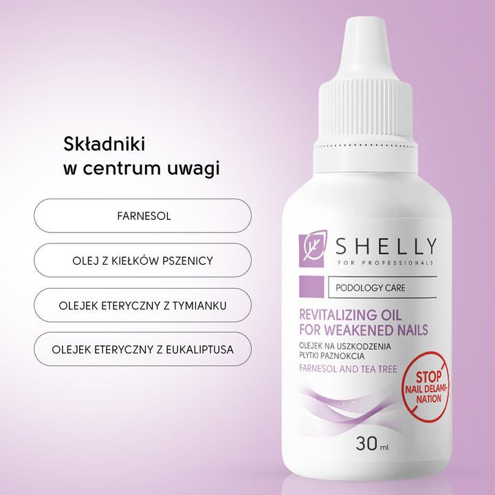 Revitalizing oil for weakened nails Shelly with farnesol and tea tree 30 ml