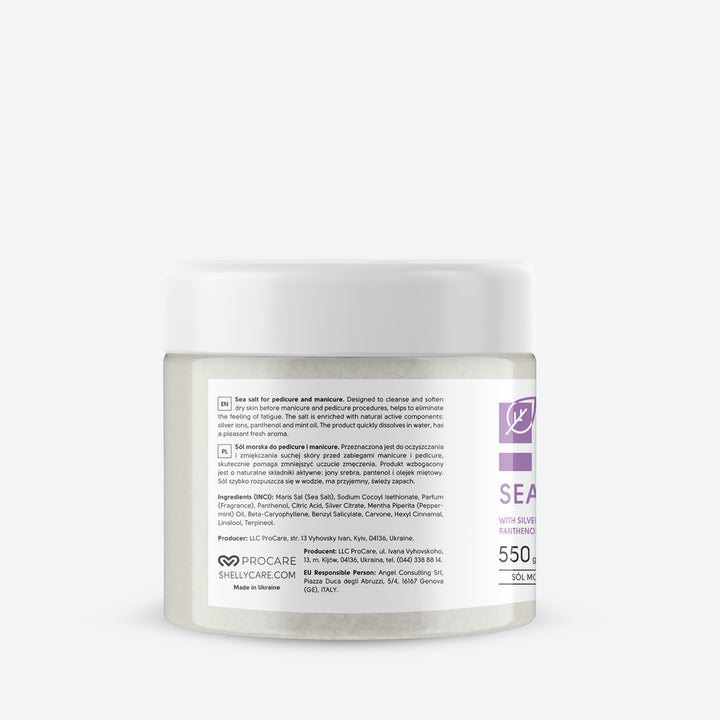 Bath salt with silver ions, panthenol and mint oil - 550 g