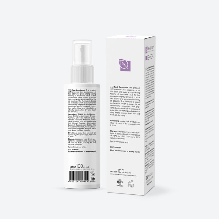 Long-acting deodorant for feet with farnesol - 100 ml
