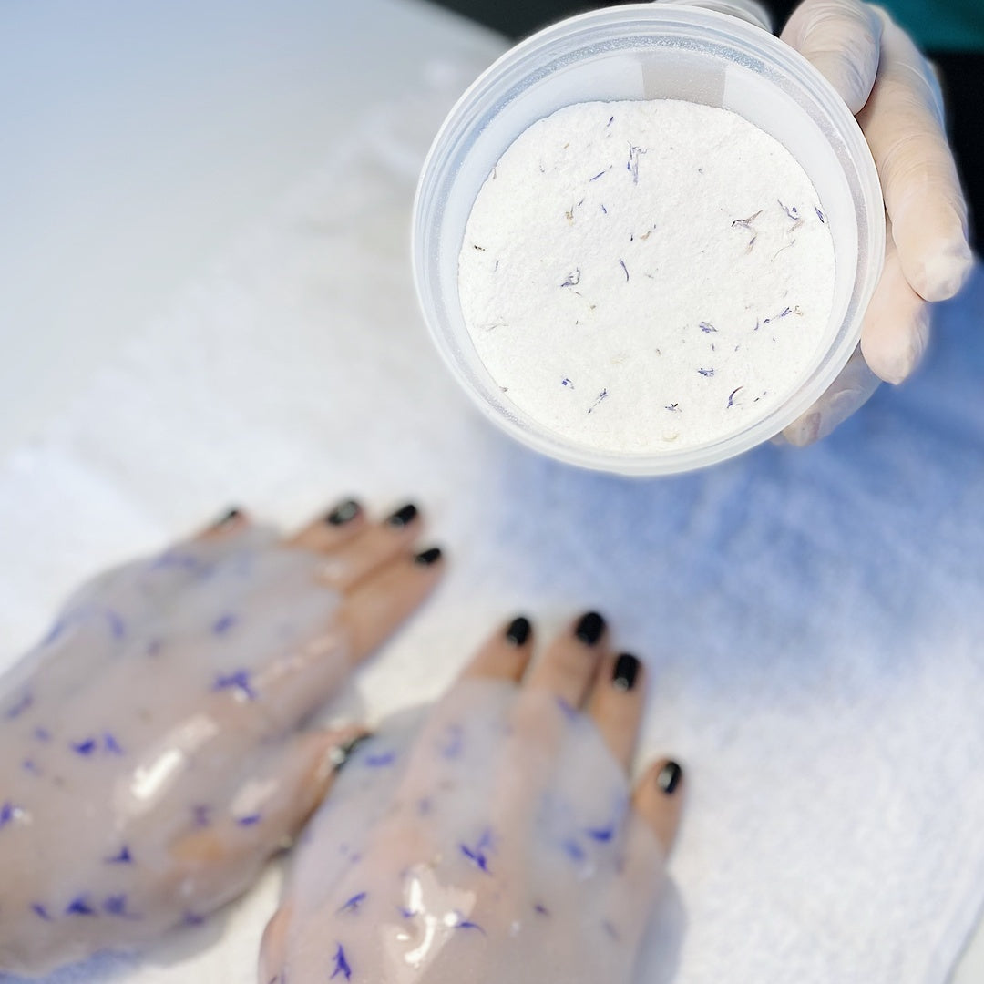 Hydrogel hand mask with cornflower petals – 200 g
