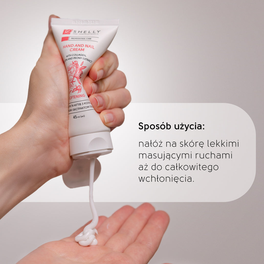 Cream for hands and nails with collagen, elastin and peony extract Shelly - 4 ml x 100 pcs