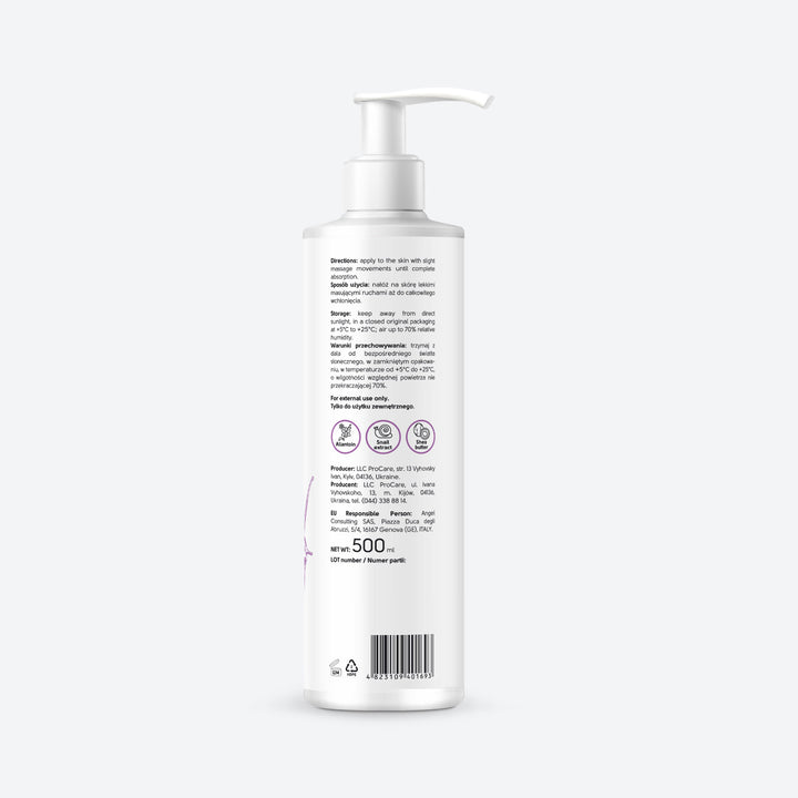 Hand and nail cream with allantoin, snail extract and shea oil - 500 ml