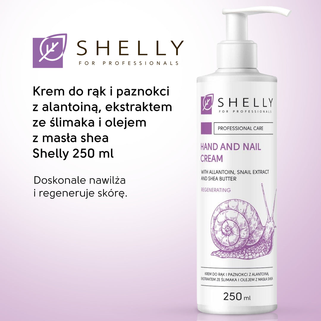 Hand and nail cream with allantoin, snail extract and shea oil - 250 ml