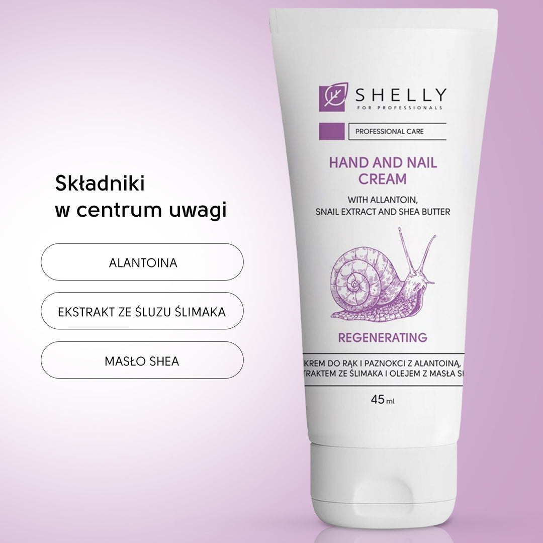 Hand and nail cream with allantoin, snail extract and shea oil - 45 ml