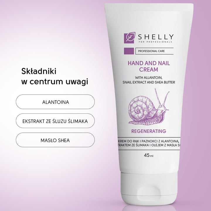 Cream for hands and nails with allantoin, snail extract and shea butter Shelly 45 ml