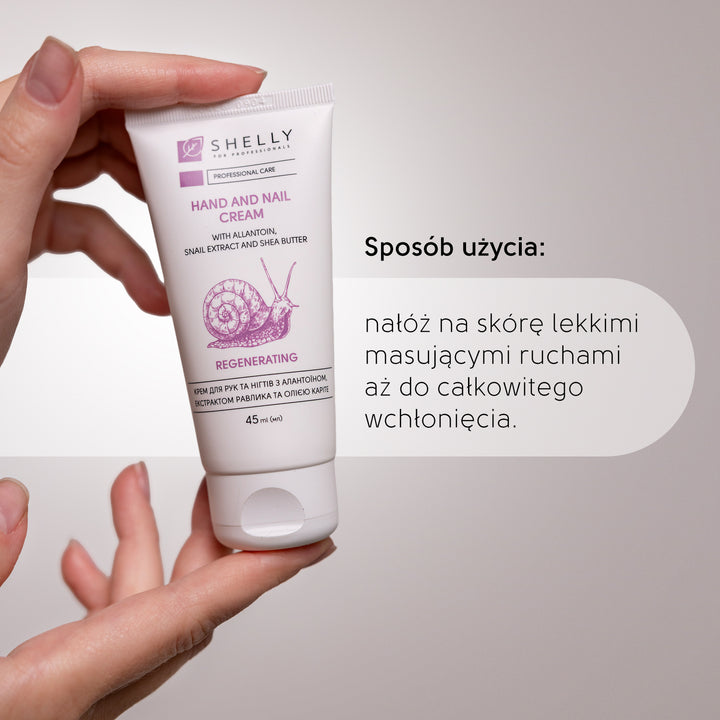 Hand and nail cream with allantoin, snail extract and shea oil - 45 ml