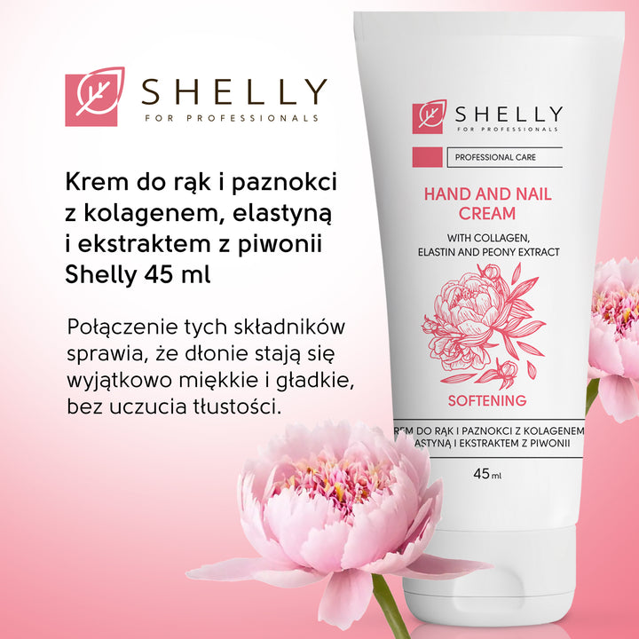Hands and nails cream with collagen, elastin and peony extract - 45 ml