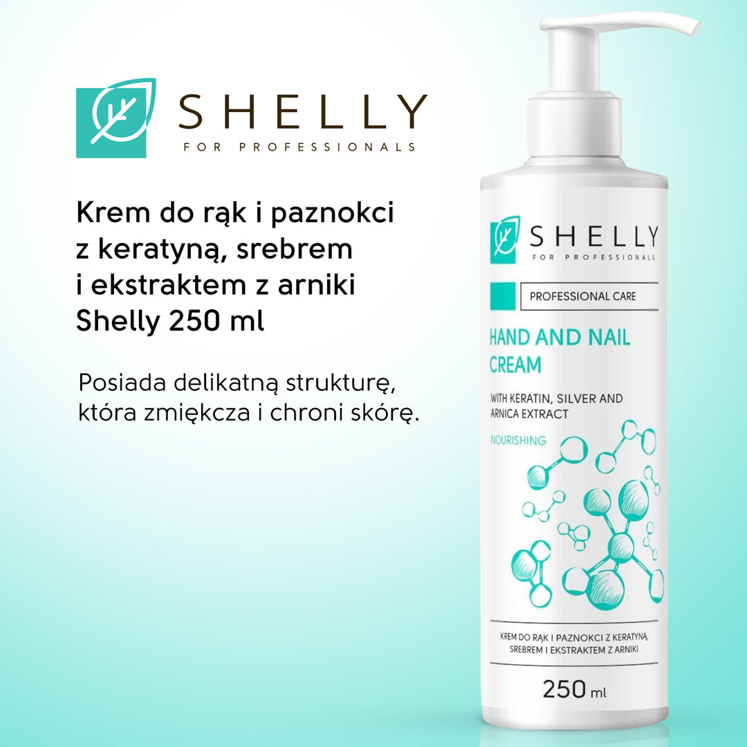 Hands and nails cream with keratin, silver and arnica extract - 250 ml