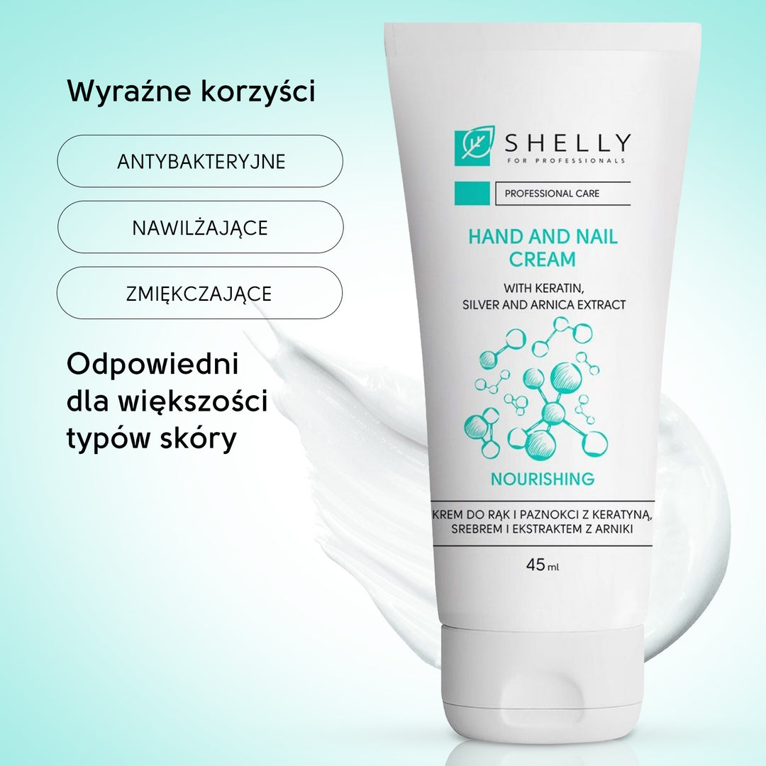 Hands and nails cream with keratin, silver and arnica extract - 45 ml