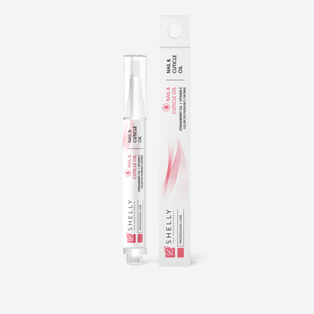 Nail and cuticle oil with strawberry extract and vitamin E Shelly 3 ml