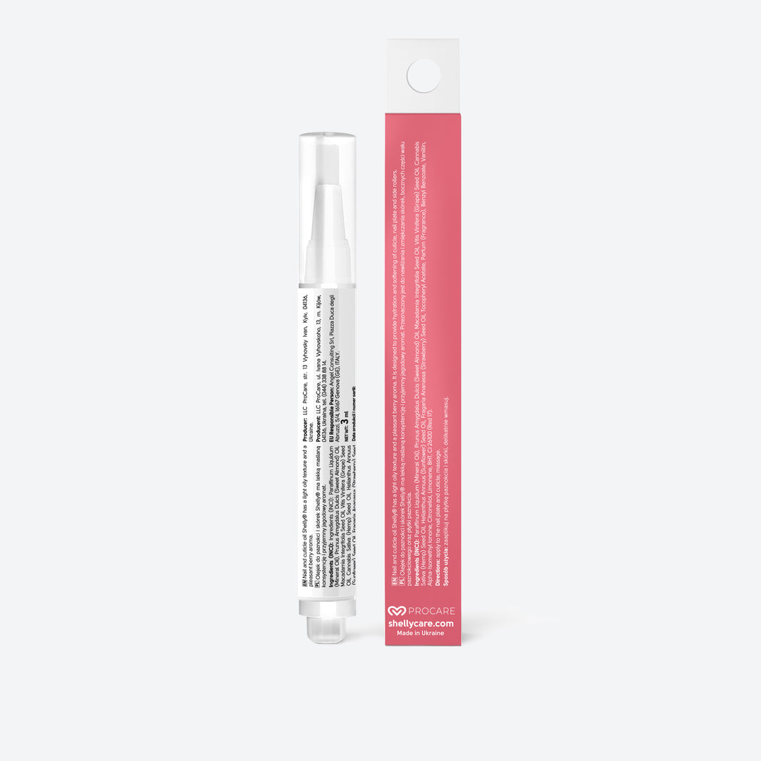 Nail and cuticle oil with strawberry extract and vitamin E - 3 ml