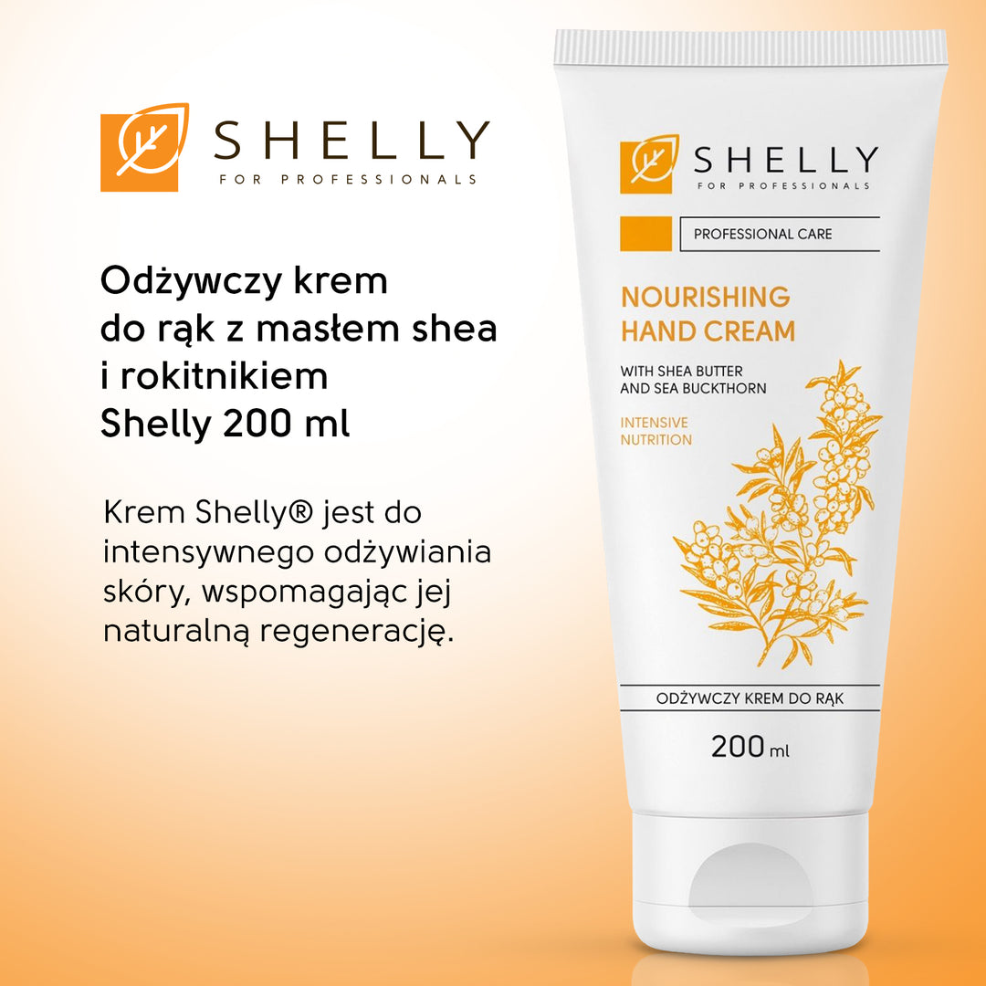 Nourishing hand cream with shea butter and sea buckthorn Shelly 200 ml