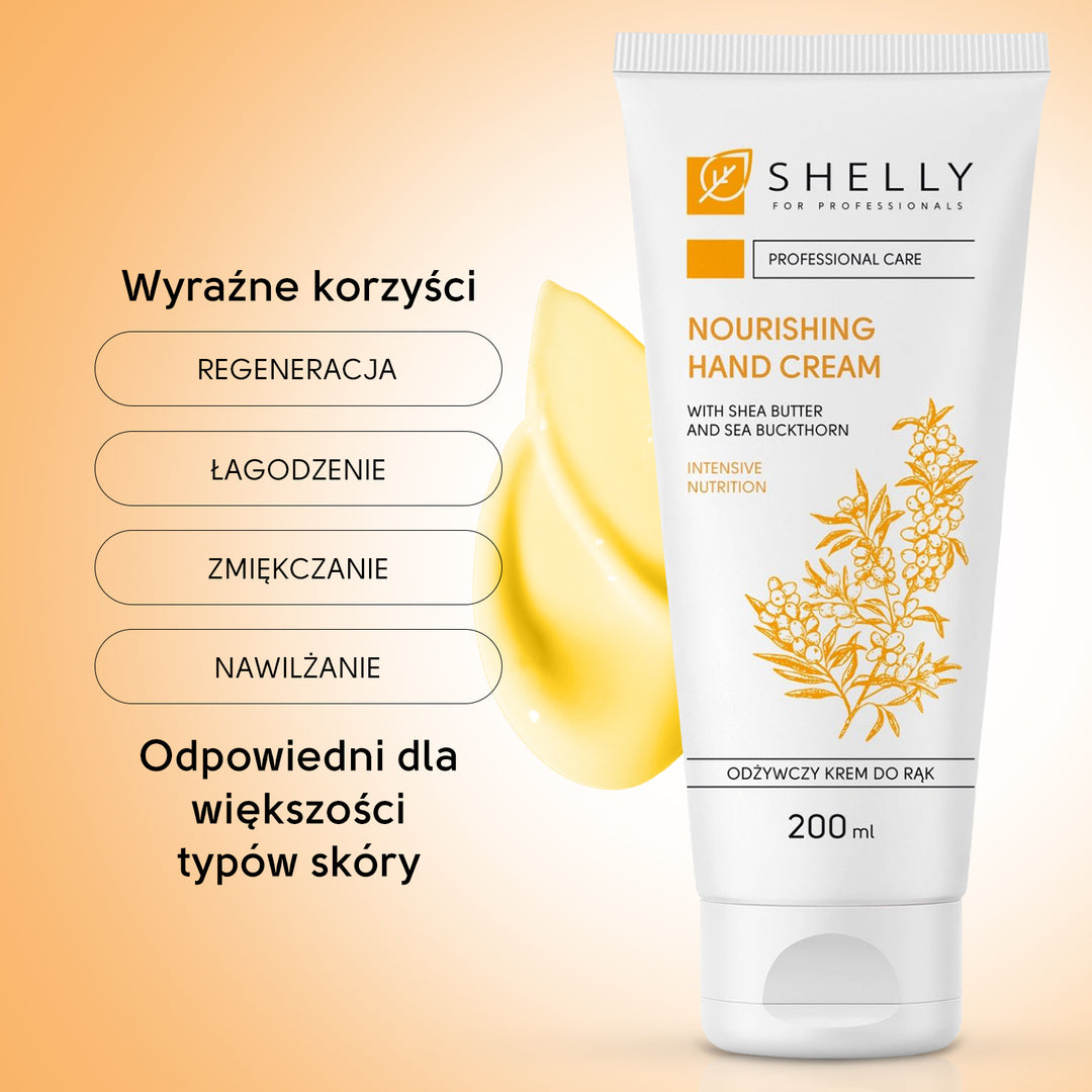 Nourishing hand cream with shea butter and sea buckthorn Shelly 200 ml