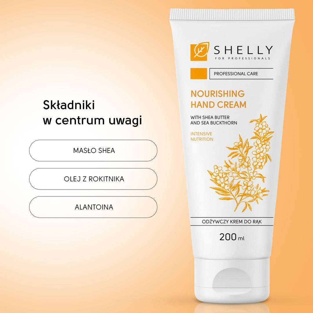 Nourishing hand cream with shea butter and sea buckthorn Shelly 200 ml