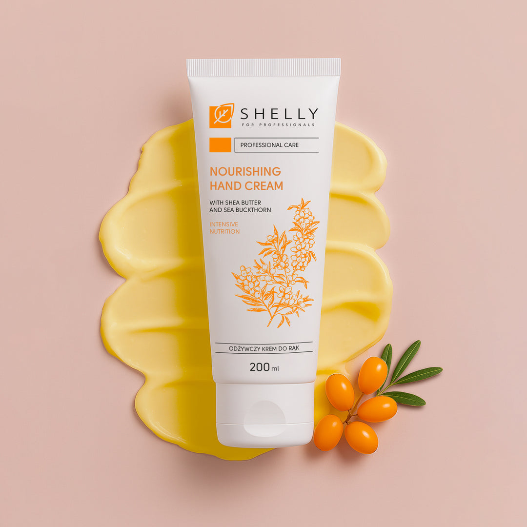 Nourishing hand cream with shea butter and sea buckthorn Shelly 200 ml