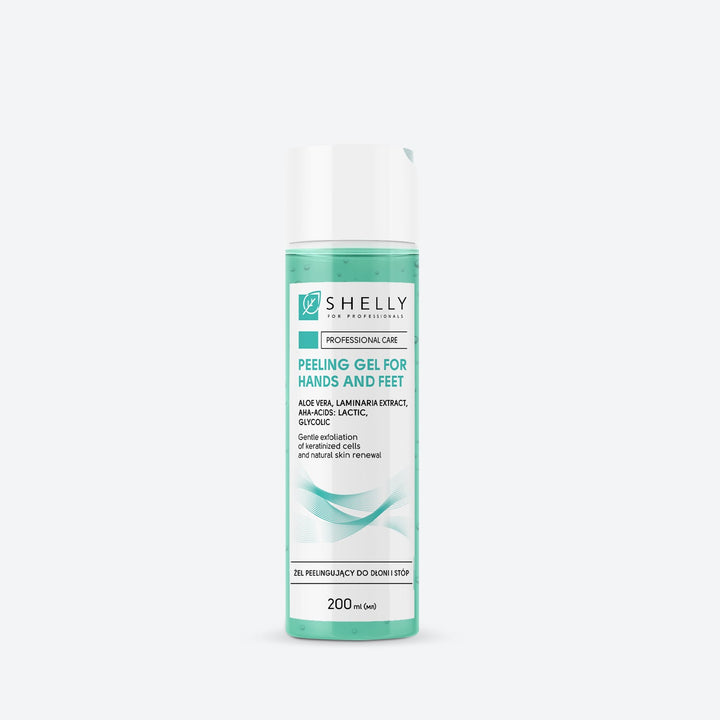 Peeling gel for hands and feet with aloe vera, mint extract and aha-acids Shelly 200 ml
